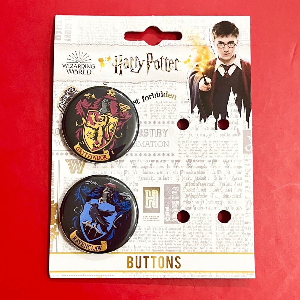 Harry Potter Hogwarts House Buttons
